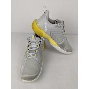 K-Swiss Ultrashot 3 Low Tennis Shoes Grey Yellow Women's Size 7
